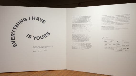 Open Music Archive, Everything I Have Is Yours, Installation at Salford Museum and Art Gallery